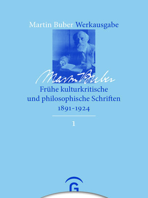 cover image of Frühe kulturkritische und philosophische Schriften 1891-1924